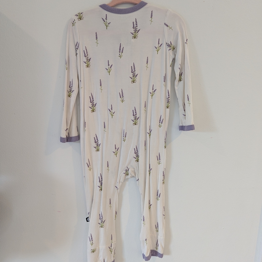 Kyte BABY Cream and Purple Kids One Piece - Picture 2 of 2